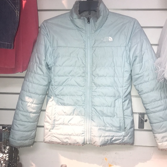 The North Face children two sided gorgeous like new bubble and fleece materials - Picture 2 of 13